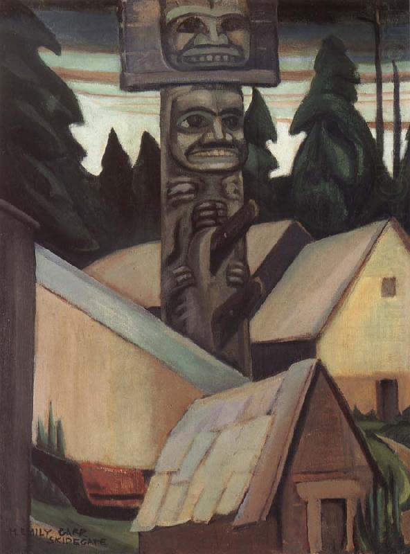 Emily Carr Skidegate oil painting picture